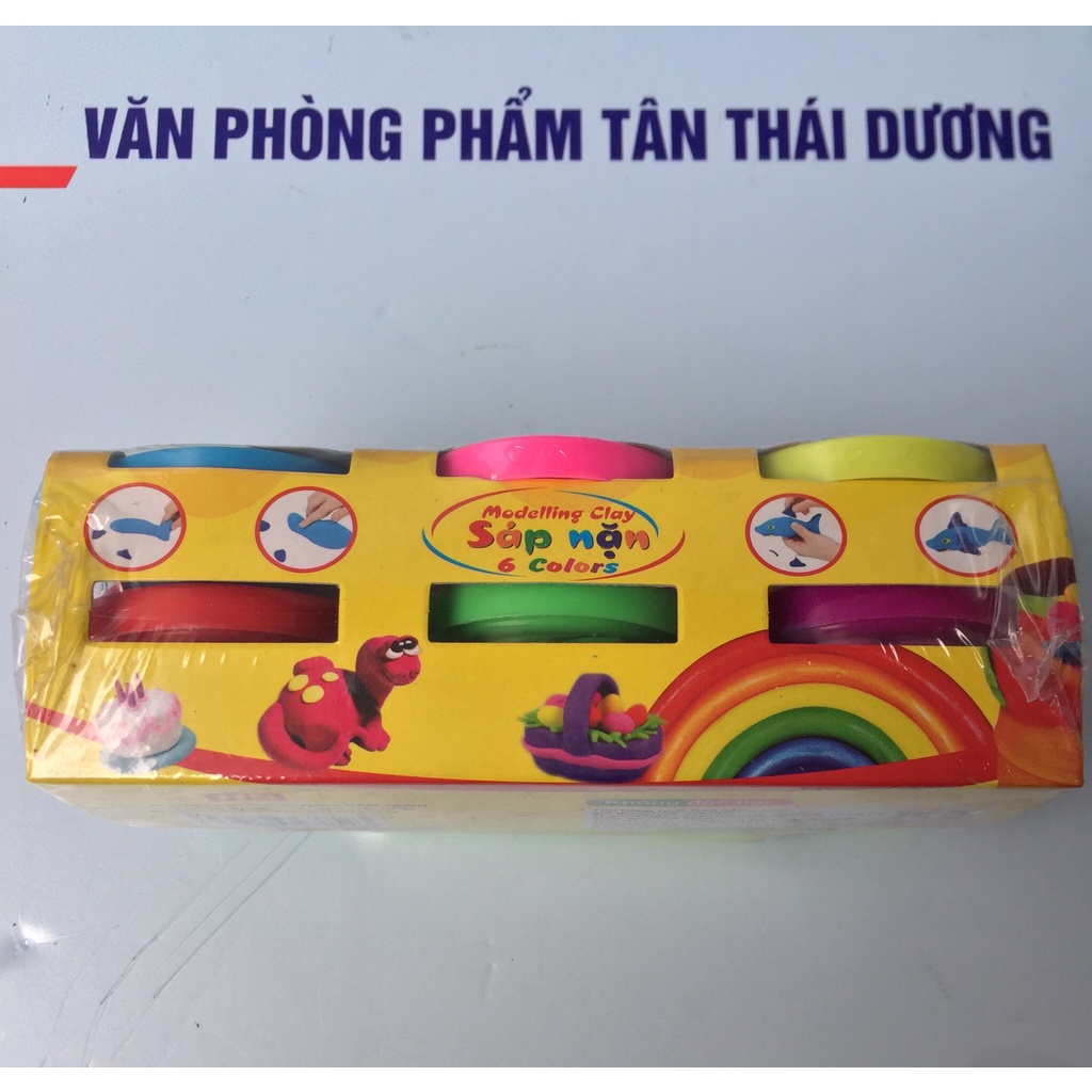 ĐẤT NẶN, SÁP NẶN 6 MÀU Modelling Clay