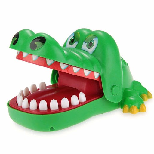 TRÒ CHƠI CÁ SẤU CẮN TAY CROCODILE DENTIST, toy chọn răng may rủi cho trẻ em bé, game nhóm bạn tập thể hên xui tiệc party