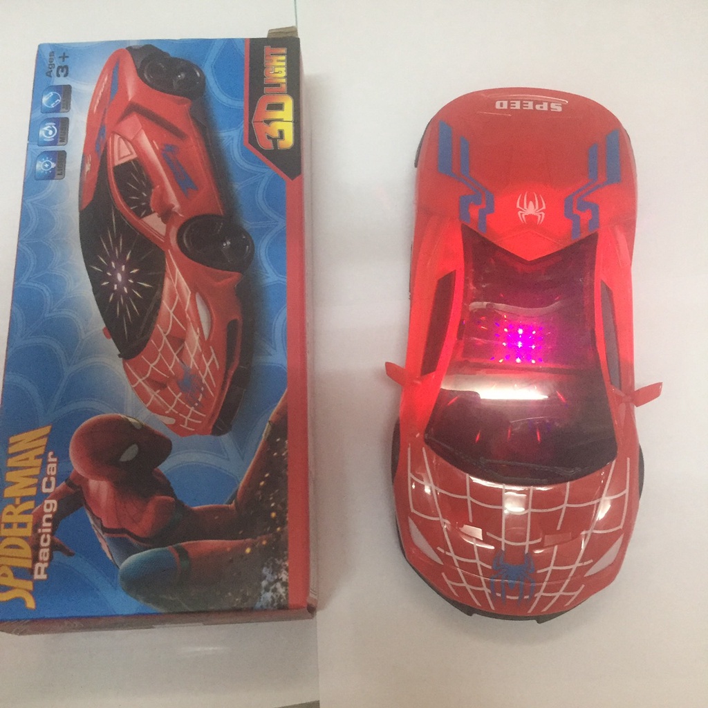 Ô TÔ SPIDER MAN CHAY PIN TẶNG 3 PIN