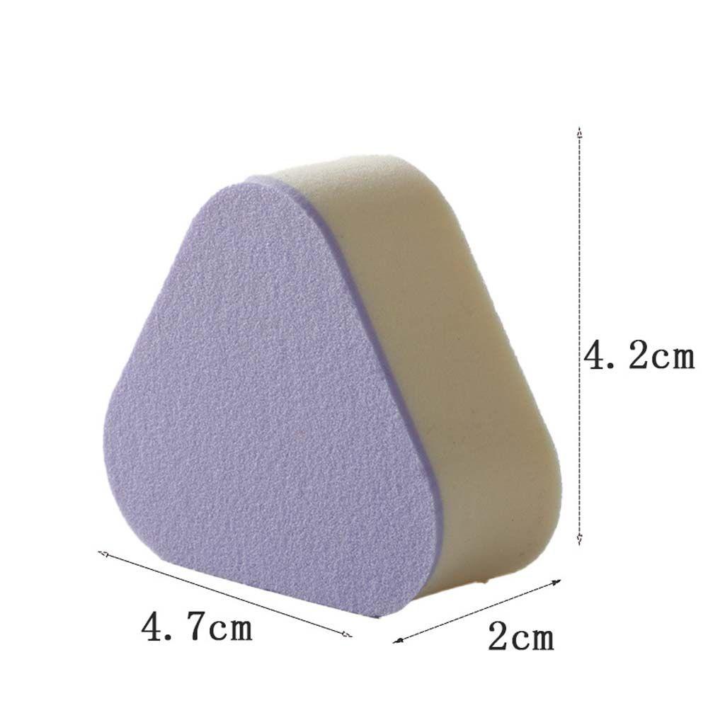 Set 1 / 4 Mút Trang Điểm Hình Tam Giác Màu Tím Sử Dụng Cả Khi Ướt Và Khô