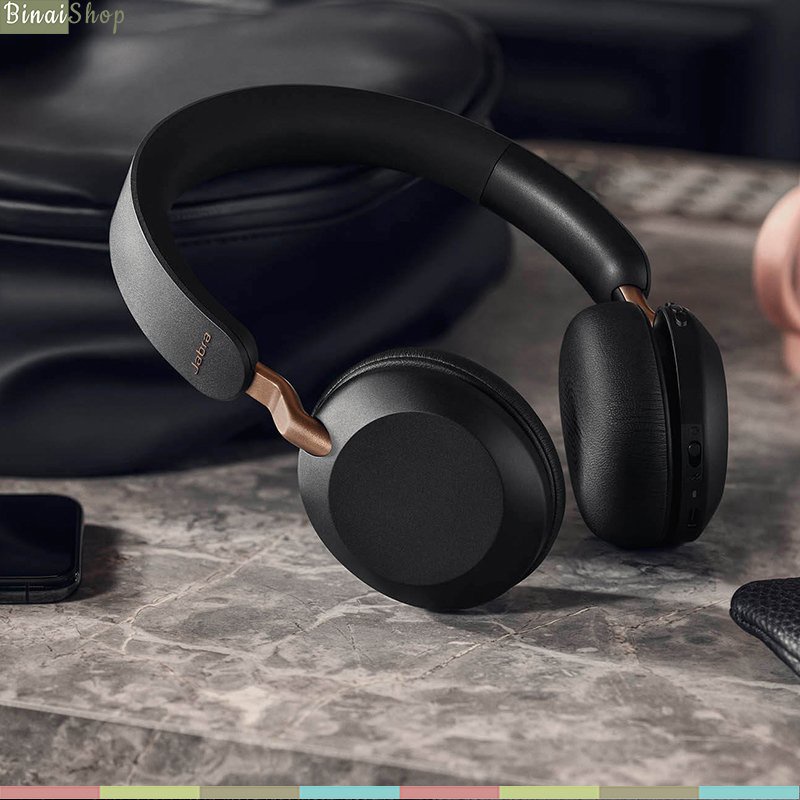 Jabra Elite 45h - Tai Nghe Bluetooth On-Ear Nghe Nhạc, Đàm Thoại Màng Loa Lớn, Micro Tích Hợp Chống Ồn, Thời Gian Sử Dụn
