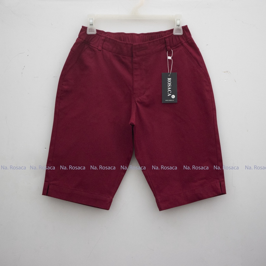 Quần Lửng Nữ Kaki Lưng Thun Dây Kéo, Nút Cài