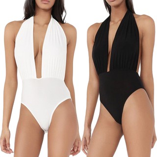 Áo Tắm Liền Thân Cổ Yếm Hở Lưng Quyến Rũ