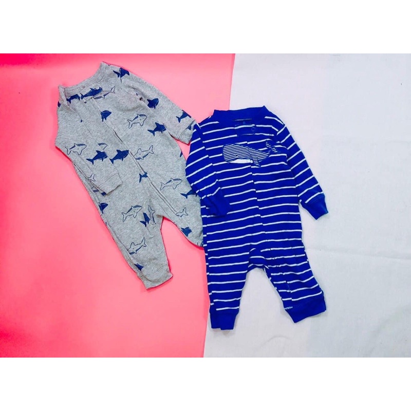 Sleepsuit / Bodysuit bộ body dài tay không tất chân (vớ) xuất dư cho bé trai và bé gái