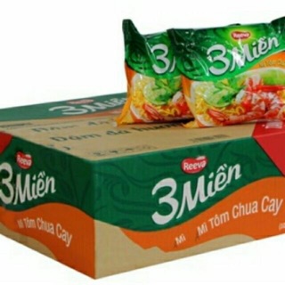Mì tôm chua cay 3 miền 1 thùng