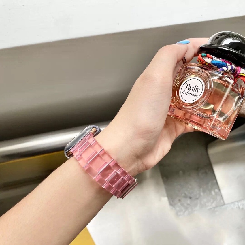 Dây Đeo Trong Suốt Thay Thế Cho Đồng Hồ Thông Minh Apple watch SE ultra 8 7 6 5 4321 49mm 41mm 45mm 38mm 40mm 42mm 44mm