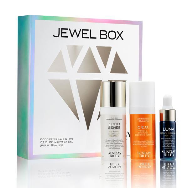 Set dưỡng da Jewel Box Luxury Travel Kit Sunday Riley (Bill Mỹ)