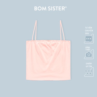 Áo Lá Không Mút Nửa Ngực Cotton Màu Trơn BOM SISTER BR244