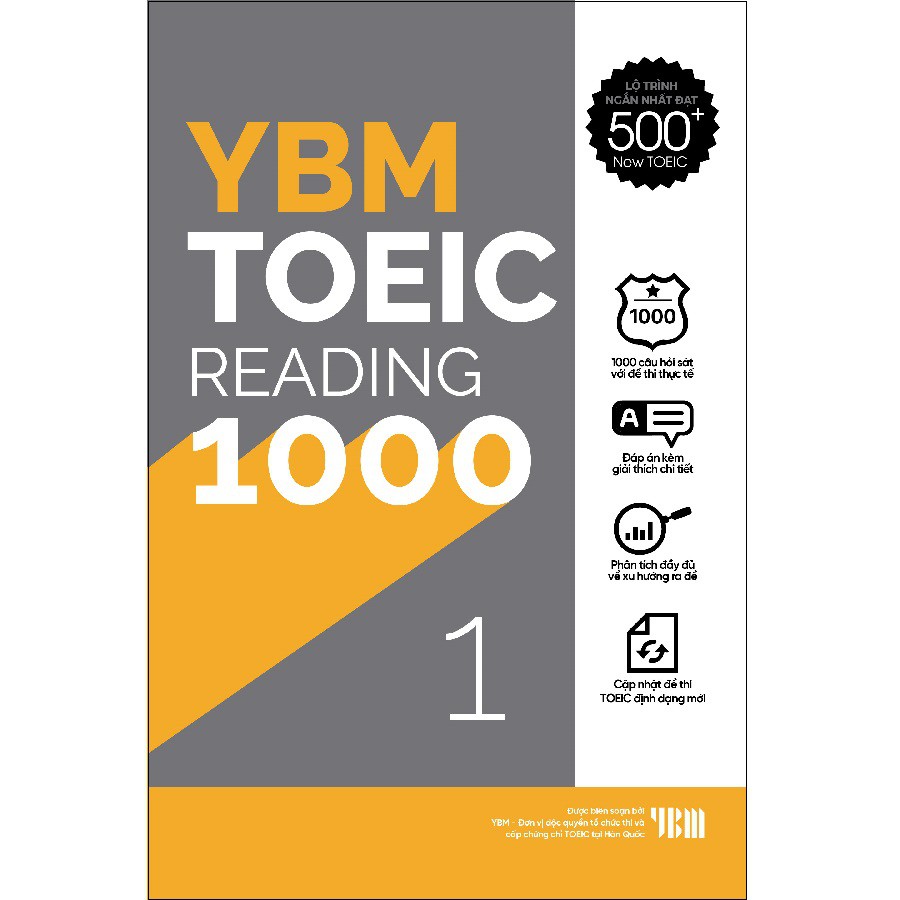 Sách - YBM Actual Toeic Tests RC 1000 Vol 1