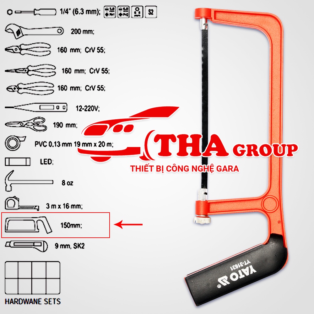 BỘ SỬA CHỮA ĐIỆN GIA DỤNG 147 CHI TIẾT Yato YT-39000