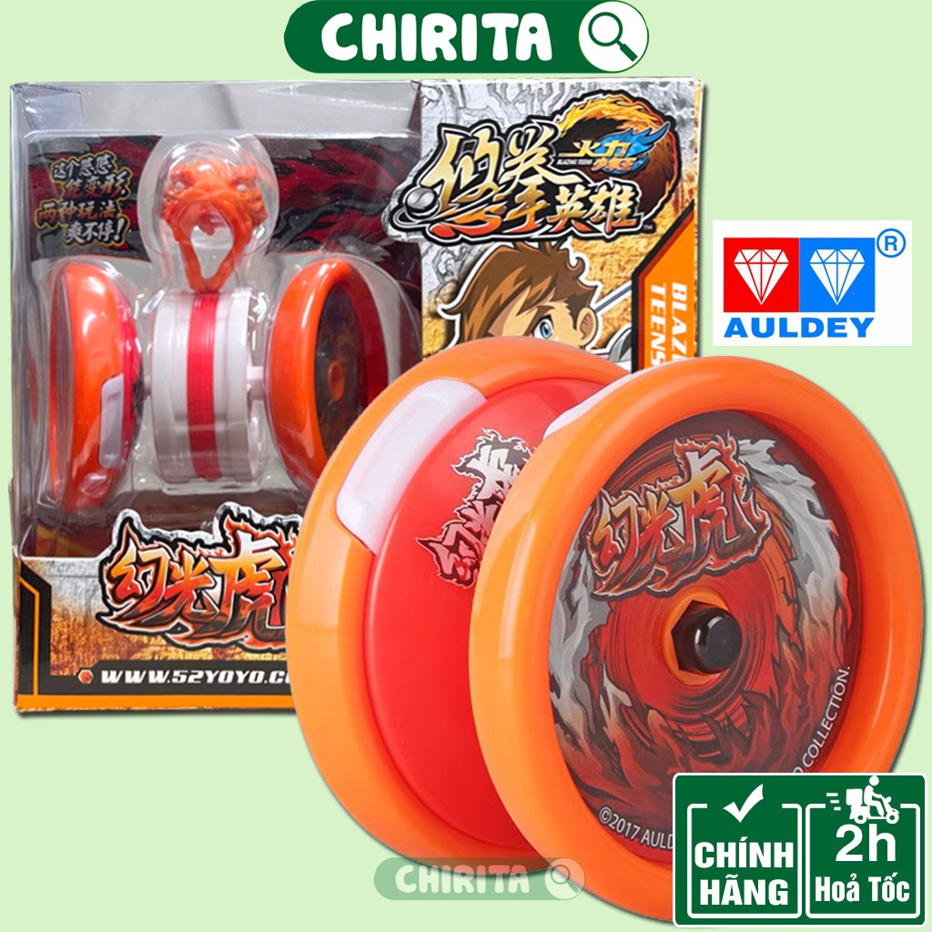 Yoyo Thần Hổ Linh Thú Song Đấu Audey CHÍNH HÃNG -YoYo Chuyên Nghiệp 2 Chế Độ Tự Thu Dây/Quay Lâu- Đồ Chơi Trẻ Em CHIRITA