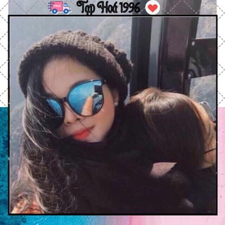 Kính thời trang nữ gọng tròn 📌 freeship 📌 gọng kính mát nhiều màu đi biển chống nắng