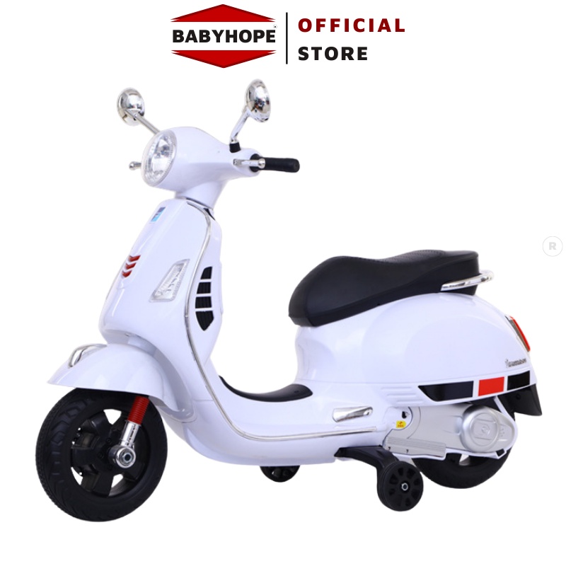 Xe Máy Điện Trẻ Em Vespa Dành Cho Bé Gái Từ 2-8 Tuổi Cực Đẹp BABYHOPE