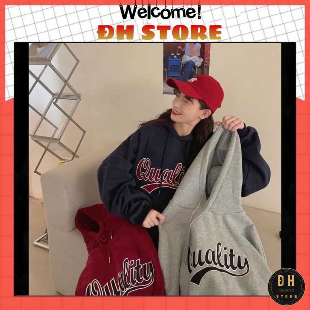 (Mẫu Mới 2021) Áo Hoodie Chữ Quality Có Mũ Nam Nữ Chất Nỉ Bông Dày Dặn Form Rộng Unisex- Áo Nỉ Nam Nữ Ulzzang Hoạ Tiết