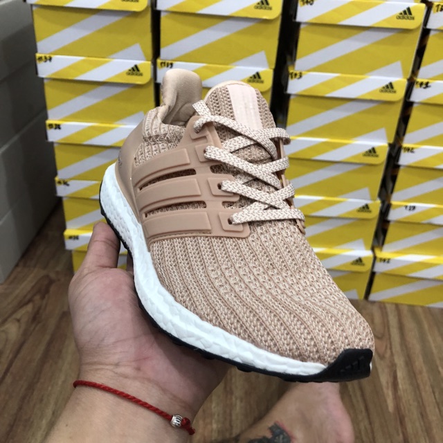 [Big Sale] Giày Thể Thao Adidas Ultral Boost Màu Hồng Nâu Size Nữ