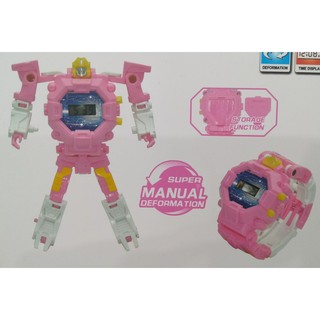 Đồ chơi đồng hồ pin biến hình robot
