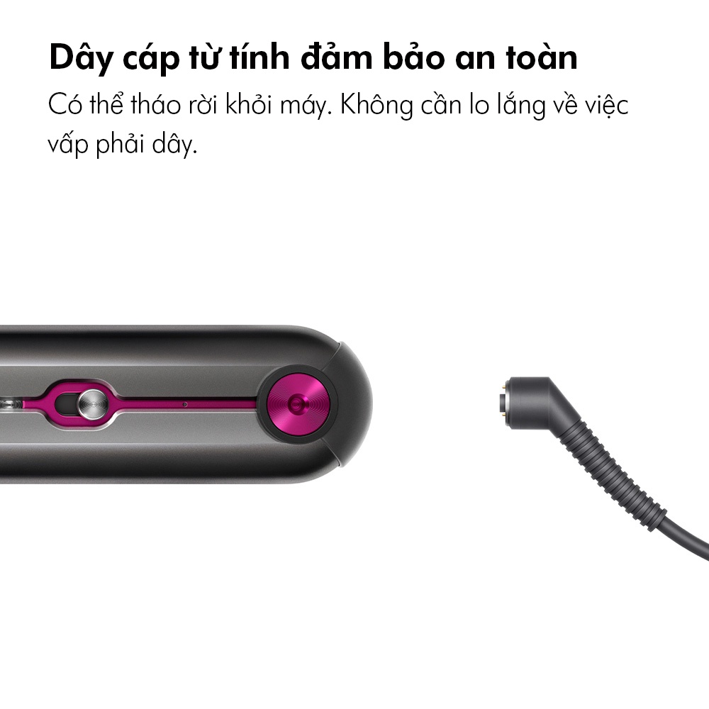 [Voucher Mã ELDYSON1 giảm 8% đơn 5TR] Máy duỗi tóc Dyson Corrale ™ (Xám đen/Hồng)