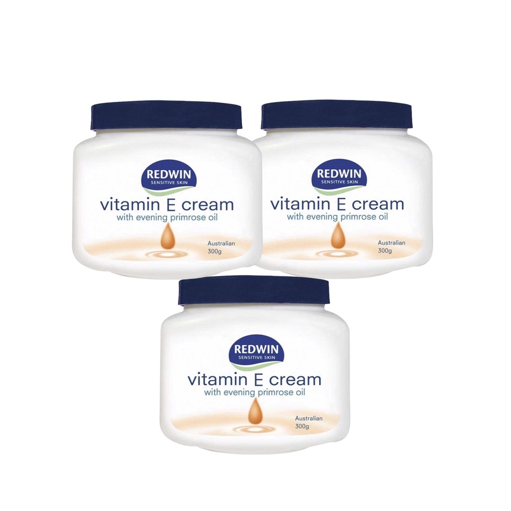 Kem dưỡng úc chính hãng giúp da mềm mịn sáng bóng hết khô nứt nẻ Redwin Vitamin E Cream 300g Úc chính hãng LUVELA KD31