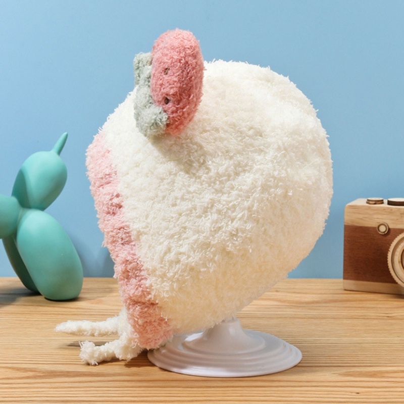 Mũ Beanie Đan Len Đính Quả Bông Hai Đầu Thời Trang Mùa Đông Cho Bé Gái