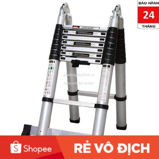 Thang nhôm rút đôi chữ a hakachi hm-16cp - 5 mét