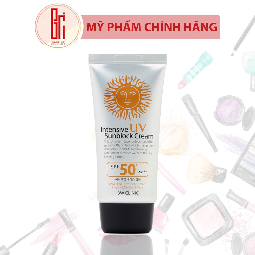 Kem Chống Nắng 3W Clinic Intensive UV Sunblock Cream SPF 50++ PA+++