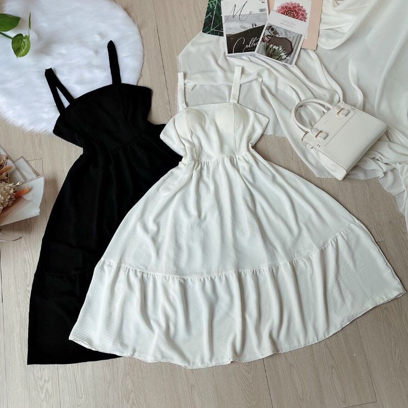 Đầm maxi đũi dây ảnh thật