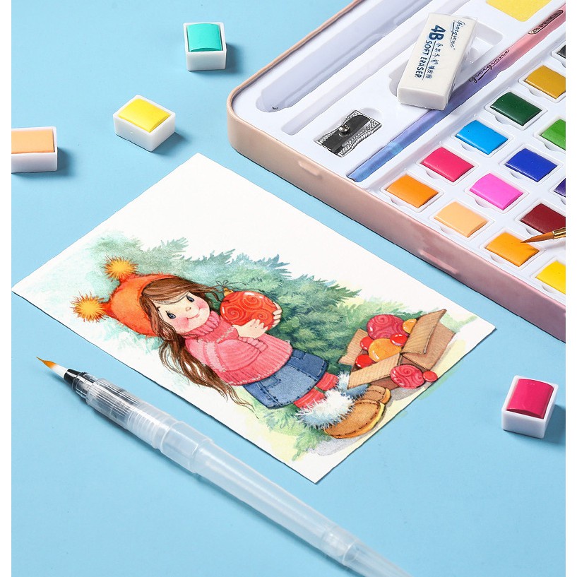 Màu nước có NHŨ MỚI Giorgione 36-48 màu hộp thiếc