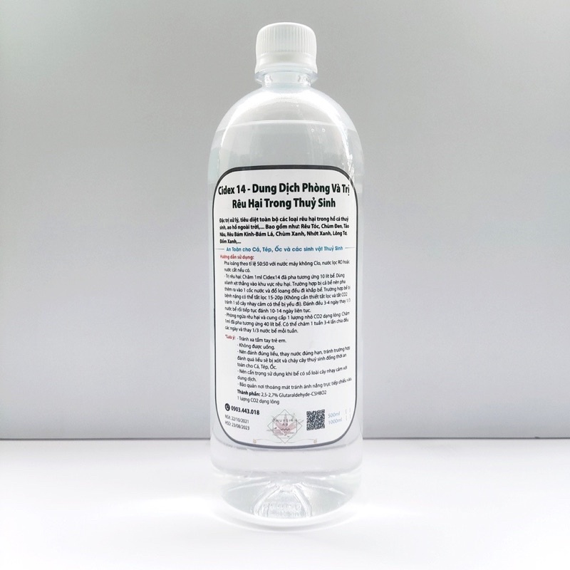 Cidex 14 dung dịch phòng và diệt rêu hại 500ML