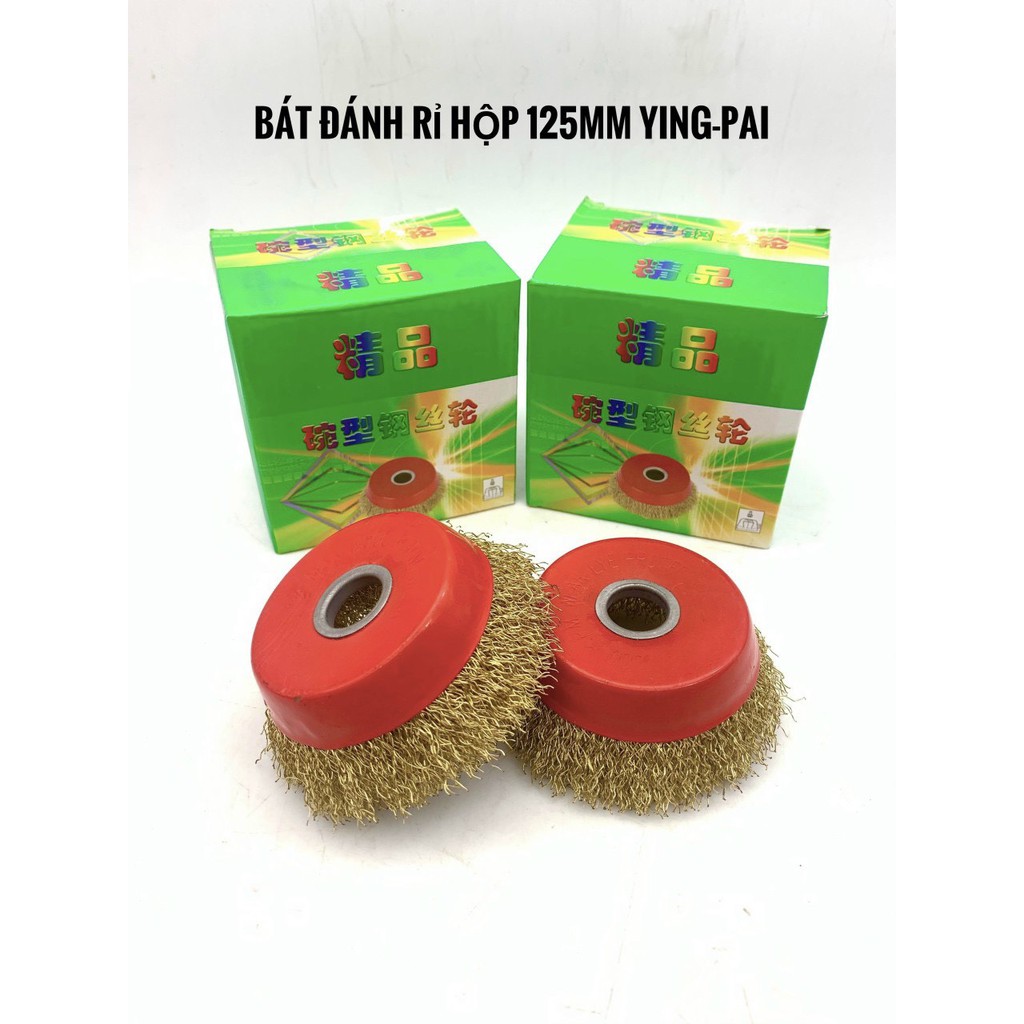 ❖GIÁ TỐT❖ Chổi đánh rỉ sét, chén cước kẽm vàng dùng cho máy cầm tay loại 10mm ✽ ĐÁNH BAY RỈ SÉT CỦA KIM LOẠI, MÁY MÓC