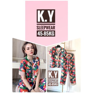 Đồ bộ lụa satin mặc nhà pijama  45-85kg