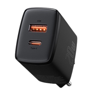 Củ sạc nhanh Baseus Compact 20W 2 cổng USB-A + Tpye-C - Chính Hãng