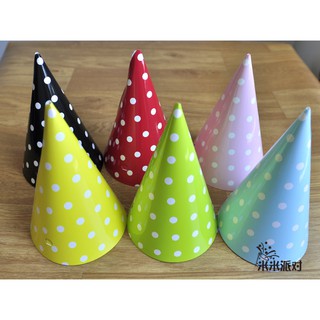 THANH LÝ NGHỈ BÁN - combo 6 Mũ / nón Sinh nhật Hình Chóp - Mũ/ nón giấy sinh nhật cho bé