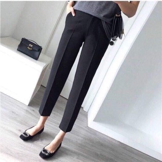 Quần baggy bầu xếp ly