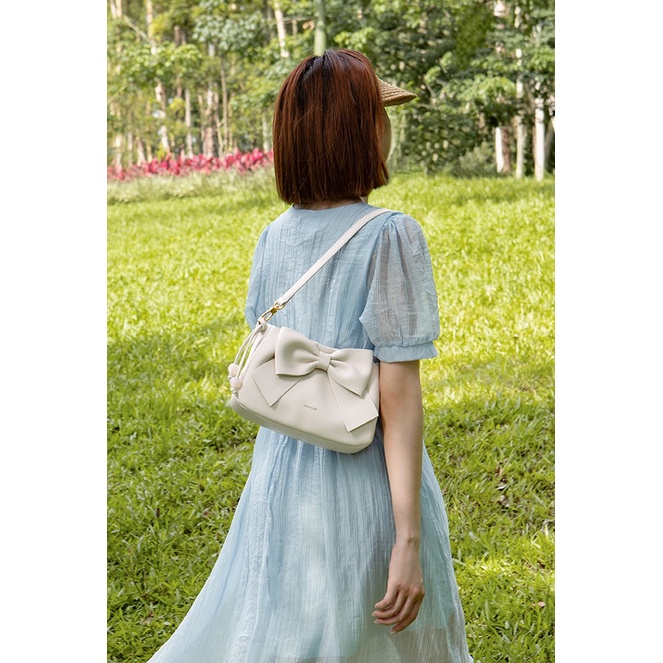 Túi đeo chéo nữ Just Star dễ thương đi làm, đi chơi charm nơ xinh xắn ViAnh Store 172942