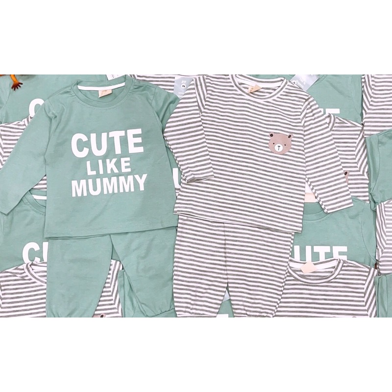 Set 2 bộ cotton CUTE dành cho bé