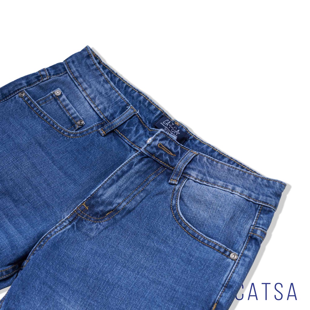 CATSA Quần lửng jeans QSM015