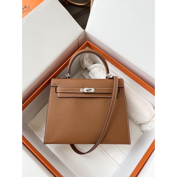Túi HM Kelly nguyên bản TAG BẠC - DA NHẬP KHẨU - FULL BOX
