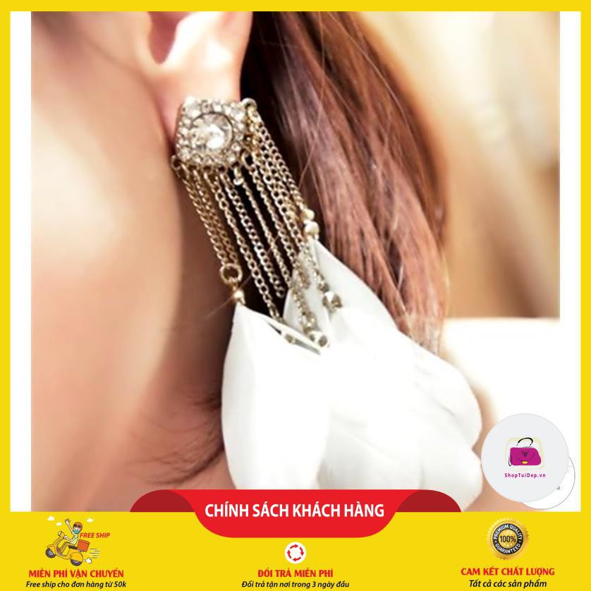 [ Freeship 50k ] ⚡Bông Tai Vintage lông Vũ Tua Rua⚡