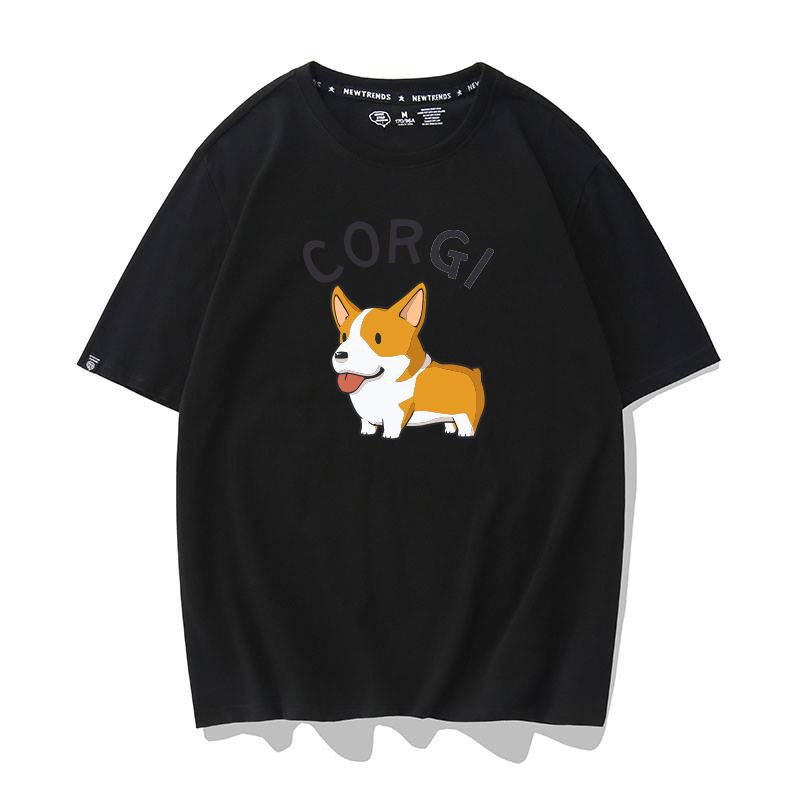 Áo Thun Chó Corgi Unisex Nam Nữ