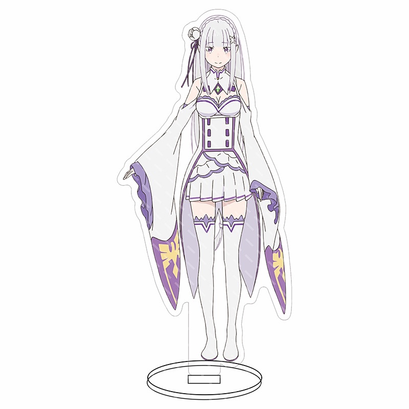 Mô Hình Nhân Vật Re Zero Rem Ram Emiria Subaru Bằng Acrylic Trang Trí Nhà Cửa