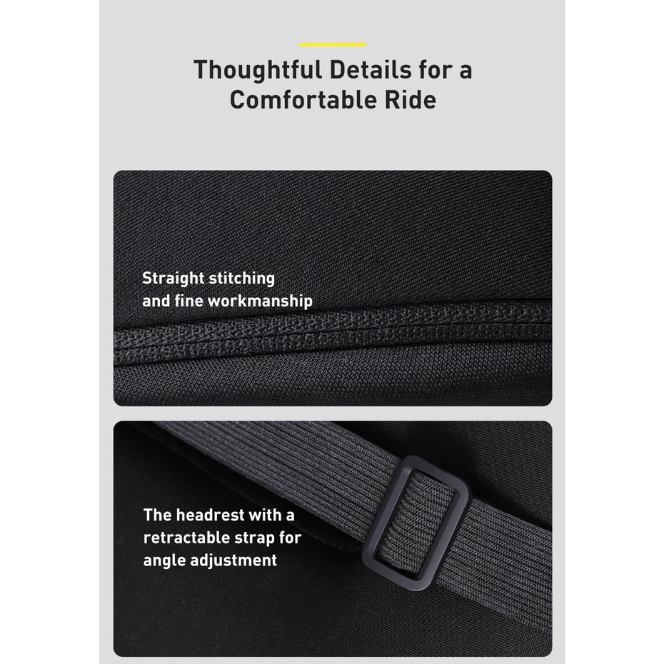 Gối tựa đầu và lưng trên ô tô Baseus Floating Car Waist Pillow Kit