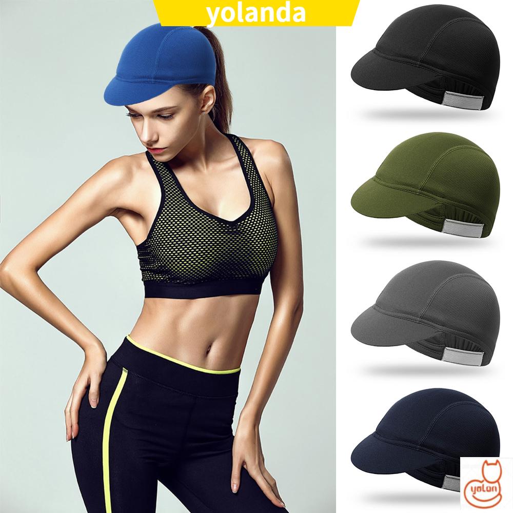 ☆YOLA☆ Protection Cycling Hat Breathable Summer Elastic Bicycle Riding Cap Quick-Drying Solid Color Outdoor Portable Dustproof Mesh Fabrics/Multicolor