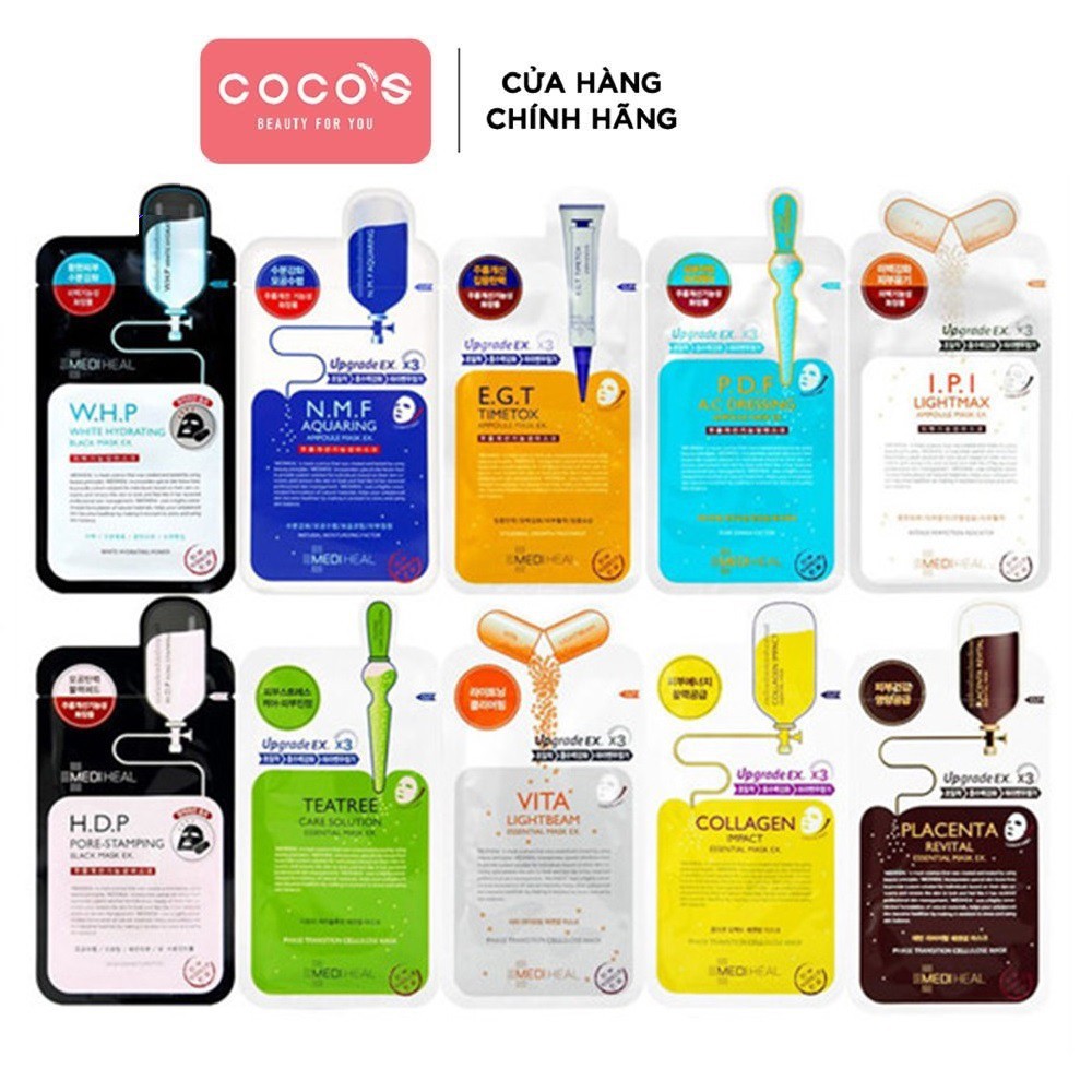 Combo 10 Mặt Nạ Chăm Sóc Và Dưỡng Da Mediheal (25ml x10)