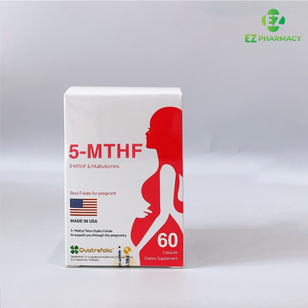 Viên uống 5-MTHF Hỗ trợ sinh sản, tăng khả năng mang thai, cung cấp dưỡng chất cần thiết cho thai kỳ 30 viên