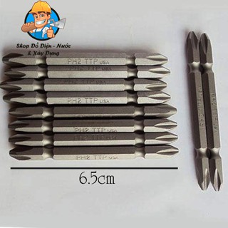 [LOẠI TỐT] Mũi bắn vít 2 đầu bake  6.3mm x 65mm