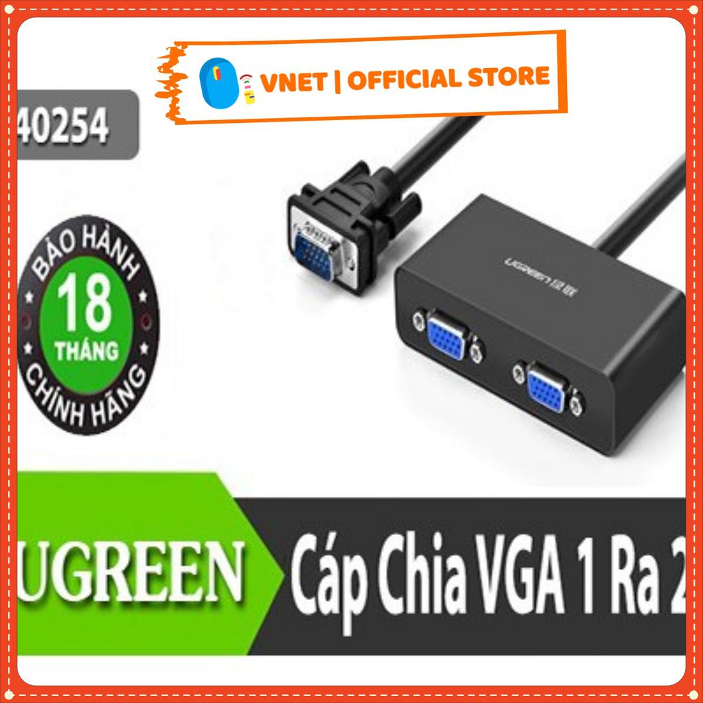 [Chính Hãng] Bộ Chia VGA 1 ra 2 Ugreen 40254