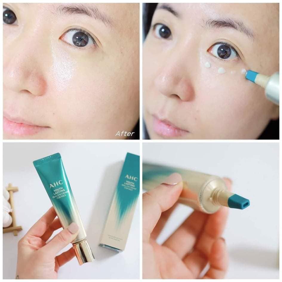 Kem Mắt AHC Ageless Real Eye Cream For Face 12ml &amp;30ml Hàn Quốc