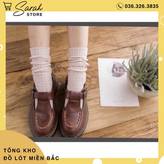 Set 3 Vớ Trơn Gân Cổ Cao (3 Đôi 3 Màu)