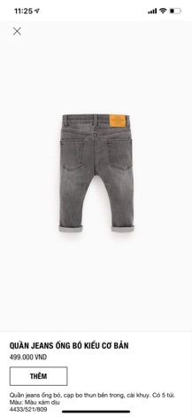 Quần bò zara BT dư xịn