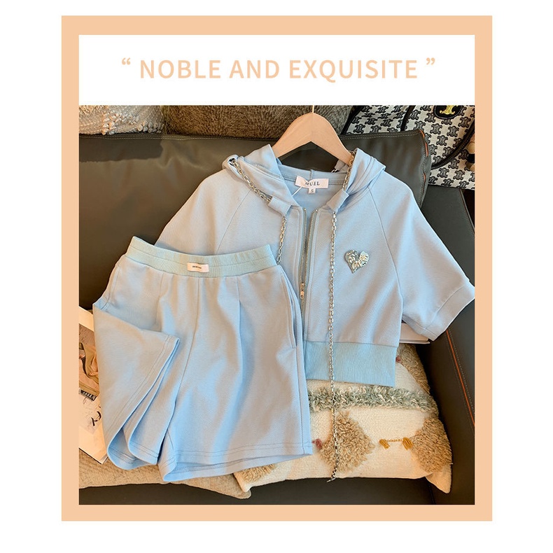 Bộ Đồ Thể Thao Thời Trang Mùa Hè Dễ Phối Đồ Phong Cách Preppy Dành Cho Nữ